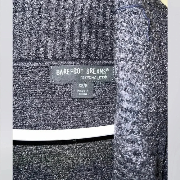 Barefoot Dreams CozyChic Lite Cardigan Sweater Size XS/S Gray - Picture 2 of 3